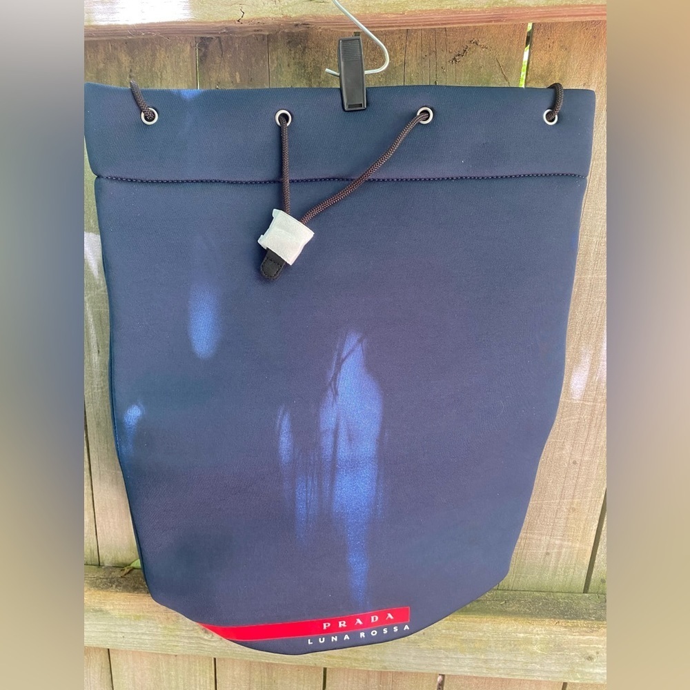 Prada Luna Rossa Neoprene Cinch-top Sailing Bag​​​